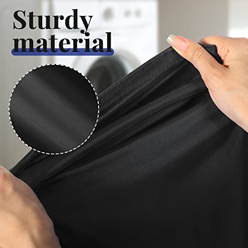 Woanger 12 Pack 28 x 45 Inch Extra Large Laundry Bags Bulk Washable Travel Laundry Bag with Drawstring Closure Large Dirty Clothes Organizer for College Dorm Home Hotel Camping(Black) - color: Black