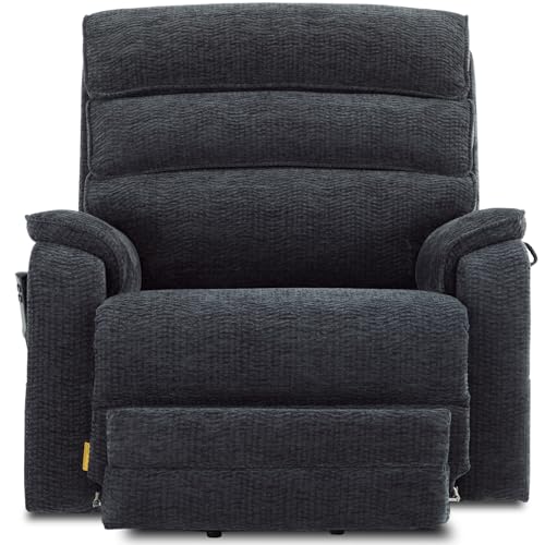 DYNOX 500LBS Heavy Duty Big and Tall Power Lift Recliner Chair, Extra Wide Tri-Motor Lift Chair with Reinforced Steel Frame, Extended Footrest, Heat Massage, 9398L, Chenille,Grey - color: Chenille Grey, size: Extra Large - Big & Tall