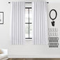 PANELSBURG Greyish White Blackout Curtains 63 Inch Length, Modern Polished Linen Textured Drapes, Thermal Insulated Room Darkening Window Curtain for Bedroom Living Room - color: Greyish White, size: 52"W x 63"L (Pack of 2)