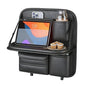 Car Backseat Organizer with Foldable Table Tray,Hanging Storage Bag with Touch Screen Phone Holder,Premium PU Leather Material,Compatible with Most Vehicles,Inner Car Accessories - size: Short