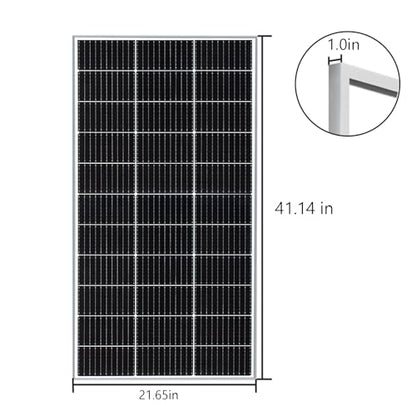 400 Watt 12Volt/24Volt Solar Panel Kit 4X100W Monocrystalline Module 40A Charge Controller for RV, Boats, Trailer, Camper,Off-Grid System (400W Solar Kit) - style: 400W solar kit