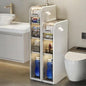 Slim Bathroom Storage Cabinet,Narrow Bathroom Storage Cabinet,Mobile and No Installation Required,Perfect for Small Space Bathroom,Living (A-4Tiers) - size: one-4Tiers
