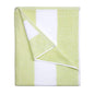 HENBAY Cotton Oversized Beach Towel - Large 70 x 35 Inch Pool Towel, Aqua Striped Quick Dry Swimming Cabana Towel - color: Aqua
