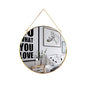 LONGWIN Hanging Wall Circle Mirror Decor Gold Geometric Mirror with Chain for Bathroom Bedroom Living Room 15.7" - size: 15.7"L x 15.7"W