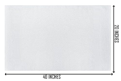 (Pack of 60 White Bath Towel Bulk 20x40 Inches - Economy Cheap Bath Towels for Commercial Uses, Gym, Salon, Spa & Hair -Lightweight Bath Towel Quick Drying -Bath Towels Sets Bulk - color: White, size: Bath Towel - Pack of 60 - 20x40 Inches