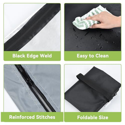 OTraki 2PCS Wet Bags 16x20 inch Medium Wet Dry Bag for Swimsuit and Towels Waterproof Beach Swimming Bag, Wet Dirty Clothes Gym Bags with Handle Drying Do Not Exceed 176℉ (Black & Grey) | Waterproof Beach Swimming Bag, Wet Dirty Clothes Gym Bags with Hand