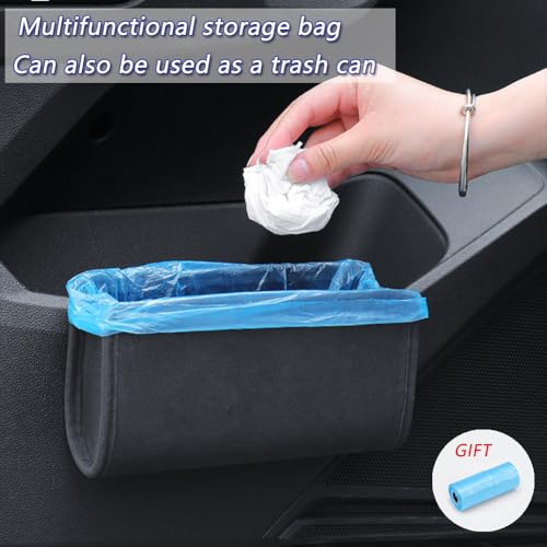 Tumecos 2Pcs Multifunctional Storage Box,Car Trash Can, Auto Door Side Organizer,Large Capacity Storage Bag,Back Seat Storage Pocket, Car Accessories Organizer Box(Style A) - style: Style A