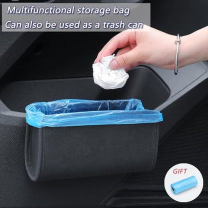 Tumecos 2Pcs Multifunctional Storage Box,Car Trash Can, Auto Door Side Organizer,Large Capacity Storage Bag,Back Seat Storage Pocket, Car Accessories Organizer Box(Style A) - style: Style A