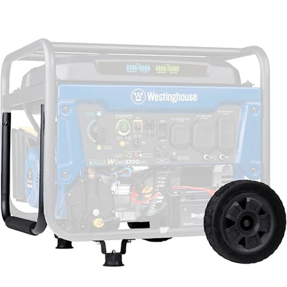 Westinghouse Outdoor Power Equipment WGen5300 Series Portable Generator Never-Flat Wheel and Handle Kit, Compatible with WGen5300DF and WGen5300DFc - style: Wheel Kit
