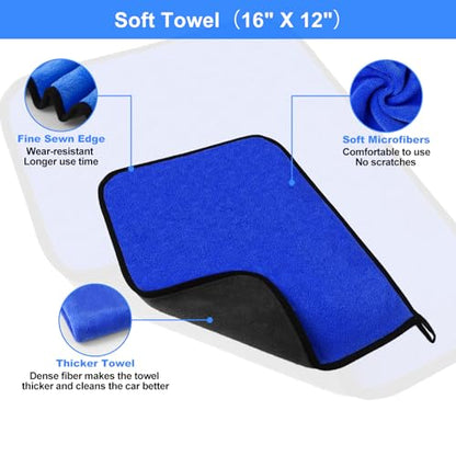 10Pcs Wheel Brush Kit for Cleaning Wheel and Tire, Wheel and Rim Brush, Car Detailing Brushes, Tire Brush, Bendable & Durable Car Wheel Rim Cleaner Brush Set,Car Cleaning Brush Supplies Kit - color: Blue