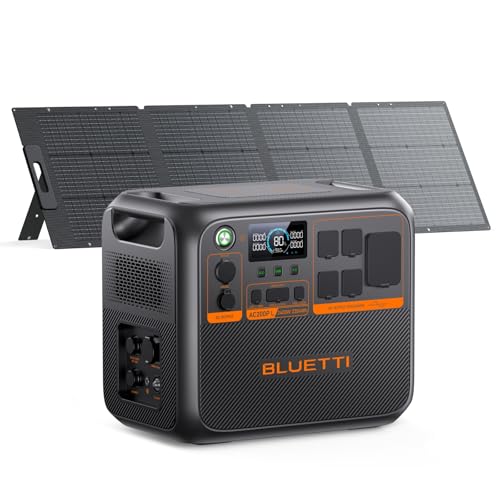 BLUETTI AC200PL Solar Generator with 200W Solar Panel (Ship Separately), 2304Wh LFP Battery Backup, Expandable to 8448Wh, 4 2400W AC Outlets (3600W Power Lifting), TT30 Output for RV, Camping, Outage - style: BLUETTI AC200PL+200W