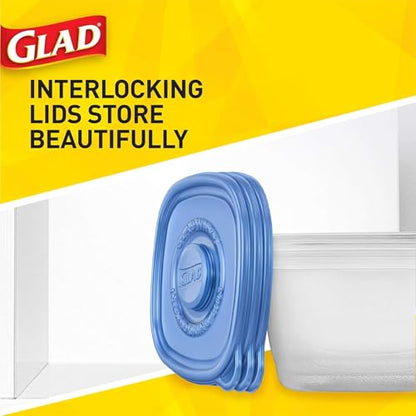 Glad GladWare Tall Entree Food Storage Containers with Snap Lids, Large Square BPA Free Plastic for Meal Prep, 42 Oz, Microwave Dishwasher Safe, 3 Count, 2 Pack Multi-Pack - size: 42 oz - 6 Count, style: Square