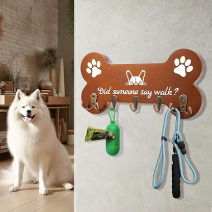 Dog Leash Holder forwall,Coat RackHooks, Mount Storage Organizer (Yellow 2) - color: Yellow 2