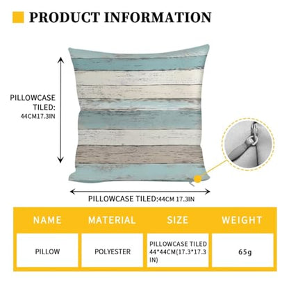 Blue White Wood Pattern 3 Pieces RV Dinette Cushion Covers Scratch-Resistant RV Couch Cover wuth Pillowcase, Sofa Furniture Protector Camper Seat Covers Dinette Booth - color: Blue White Wood