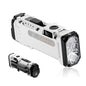 WUBEN X4 EDC Flashlight Rechargeable with RGB Light | 1500 Lumens Mini Tactical Flashlight with Clip, Small Handheld Flashlight for Camping,Emergency,Night Reading&Night Walks Ecl - color: White
