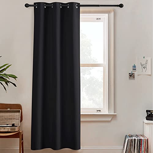 RYB HOME Room Dividers Blackout - 100% Privacy Wall Divider Panels Light Block Furniture Protacted Backdrop for Separate Bedroom Share Apartment Living Room, 1 Pc, Black, Wide 60 x Long 96 inch - color: Black, size: 60"W x 96"L (Pack of 1)