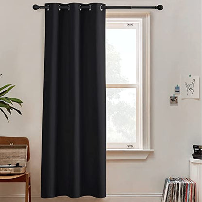 RYB HOME Room Dividers Blackout - 100% Privacy Wall Divider Panels Light Block Furniture Protacted Backdrop for Separate Bedroom Share Apartment Living Room, 1 Pc, Black, Wide 60 x Long 96 inch - color: Black, size: 60"W x 96"L (Pack of 1)