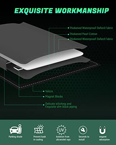 RV Skylight Shades, Double Sides RV Skylight Insulator, Megnetic RV Vent Covers for Roof, 16" X 16" RV Skylight Cover,Foldable Magnet RV Blackout Ventilation Cover - size: 16" X 16"