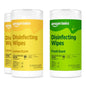 Amazon Basics Disinfecting Wipes, Lemon & Fresh Scent, Sanitizes, Cleans, Disinfects & Deodorizes, 255 Count (3 Packs of 85), Packaging May Vary - size: 85 Count (Pack of 3), style: 3 Pack--2 Lemon, 1 Fresh