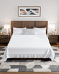 Texas King Sheets – 4 PC Luxury Texas King Bed Sheets 98x80 - Ultra-Soft Mattress Sheets – Flat & Fitted Sheet with 14” to 16” Deep Pocket - OEKO-TEX Premium-Quality Sheet and Pillowcase Set - color: 01- White, size: Texas King Size