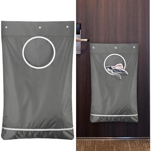 2 Pack Magnetic Hanging Laundry Bags for Cruise Ship over the Door Dirty Clothes Hamper with Magnets Cruise Cabin Storage Organizer