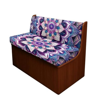 Mandala RV Dinette Cushion Covers with Strap Design, 2 Pack Boho RV Stretch Sofa Seat Slipcovers Include 1 Bench and Backrest Cover, Comfortable Accessories for Camping - color: Boho Mandala