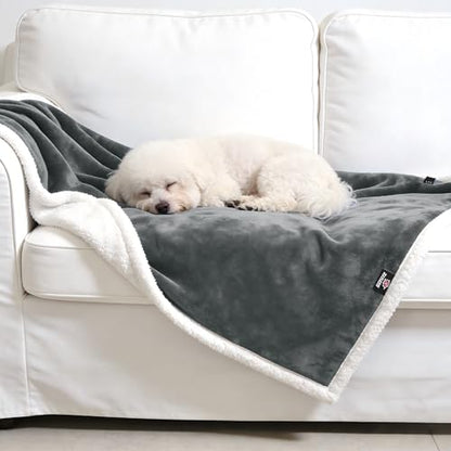 Kritter Planet Dog Blankets for Small Dogs, Soft Puppy Blanket, Pet Blankets for Cats, Lightweight & Washable, Perfect for Dog Beds, Car Seats, Creat, 30x40 inches - color: Grey