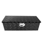 Black 30 Inch Truck Chest Tool box Heavy Duty Aluminum Stripes Plated Pick Up Truck Bed Box Waterproof RV Trailer Toolbox Storage with Side Handle and Lock Keys –30"x13"x10" - color: Black, size: 30"x13"x10"
