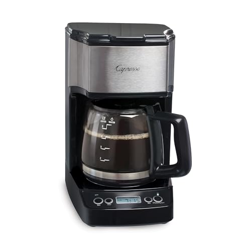 Capresso 5-Cup Mini Drip Coffee Maker, Black and Stainless Steel - color: Black