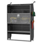 StarONE Heavy-Duty Adjustable Van Shelving with Lockable Door and Hooks, 42"W x 60"H x 13"D,Fit for Transit, Promaster, Chevy Express, Sprinter Mid/High Roof, Steel Cargo Van Storage for Jobsite Tools - size: 42"W x 60"H x 13"D