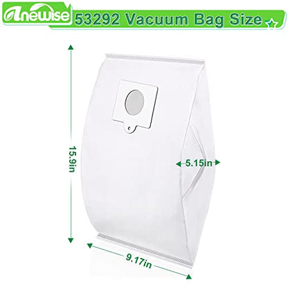 Anewise Q/C 53292 Canister Vacuum Bags for Kenmore 600 Series 81214 81614 BC4039 400 Series 81414 200 Series 81214 BC4002 700 Series 81714 800 Series Bagged Canister Vacuum Cleaner, 10 Pack - style: 53292-10P