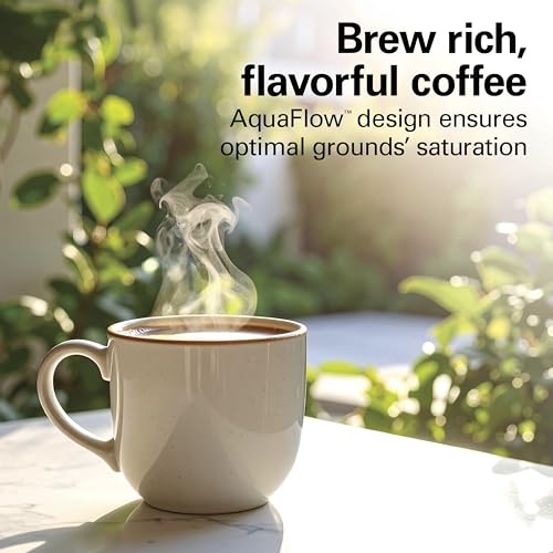 Hamilton Beach 2-Way 12 Cup Programmable Drip Hot and Iced Coffee Maker & Single Serve Coffee Machine, AquaFlow Showerhead, Glass Carafe, Auto Pause and Pour, Black (47500J) - color: Black