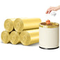 5 Rolls Small Trash Garbage Bags, 2.6 Gallon Strengthen Trash Bags, Durable Plastic Bags for Kitchen Office Home Bedroom Garden Waste Bin, Fit 10 Liter Trash-Can-Liners, 100 Count (Golden) - color: Golden
