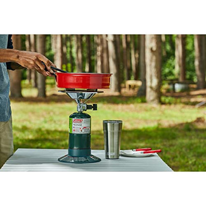 Coleman BottleTop Propane Stove with Adjustable Burner, Portable Camping/Backpacking Cooker with 7650 BTUs of Power for Camping, Tailgating, Grilling, & More - size: 6.62" H x 7.81" W x 7.75" L