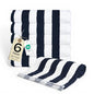 Salt Earth Cotton Striped Beach Cabana Towel, 6 Pack - 30"x60" Quick Dry Towels, Pool Essentials, Travel, Gym & Bathroom Towels, Oversized Beach Vacation Essentials, Navy Blue - color: Navy Blue-1, size: Pack of 6