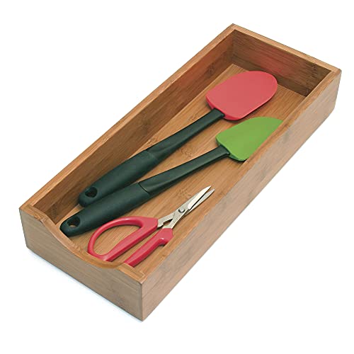 Lipper International 8186S Bamboo Wood Stacking Drawer Organizer Box, 6" x 15" - size: 6" x 15"