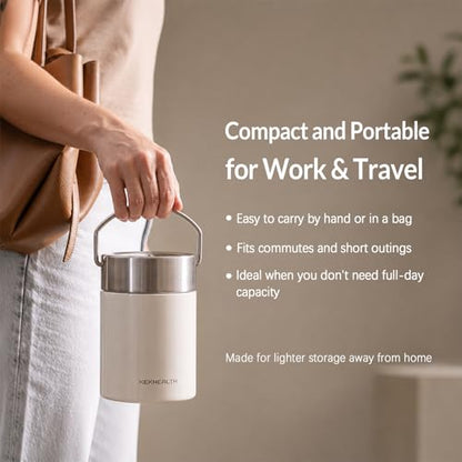 11oz Stainless Steel Breast Milk Cooler, 360° Cooling Gel Ring, 14-Hour Cold Storage, BPA-Free 11oz Bottle, Leak-Proof Portable Cooler for Half-Day Pumping, Work & Travel - size: Mini Cooler 11 Ounce