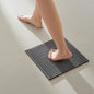 TYUU Small Bathroom Rugs, Non Slip Washable Bath Rugs Super Absorbent Bathroom Rug Thin Quick Dry Low Pile Bath Mats, Dark Grey 12"x12" - color: Dark Grey, size: 1' X 1' (Rectangular)