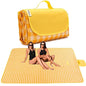 Extra Large Picnic Blanket Beach Blankets, 80''x80'' Picnic Mat Waterproof Sand Proof Foldable Portable for Outdoor Camping Hiking Travel Grass Park Music Festival Lawn Mats (yellow, 80x80 inch) - color: Yellow 80x80 Inch