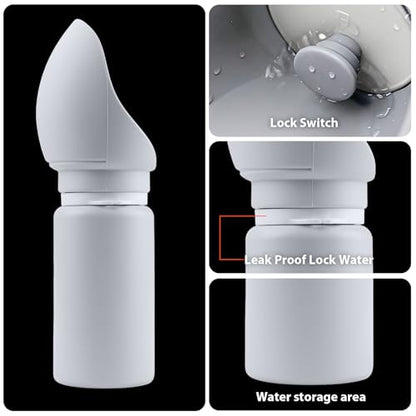 Jalopink Portable Dog Water Bottle, 2-in-1 Leak Proof & Collapsible Silicone Pet Dispenser with Built-in Bowl, Food Grade Travel Cup for Walking, Hiking (19oz/550ml, Gray) - color: Light Gray