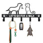 5 Hook Dog Leash Holder for Wall, for Entrances Key Holder Wall Mount&Dog Organization and Storage Gifts for Dog Lovers