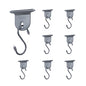 AWNLUX RV Awning Hooks for Lights Camping Awning Accessory Hangers S Shaped Hooks Set Rv Party Light Hangers for Camping Tent Indoor and Outdoor Supplies (Grey and Silver,8 Pairs)