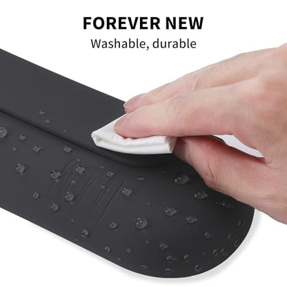 AGIKET Silicone Makeup Brush Holder Travel Cosmetic Bag：Soft Portable Cosmetic Face Brushes Holder with Upgrade Anti-Fall Out Magnetic Closure, Large Travel Makeup Brush Case - Grey - color: Grey, style: Brush Holder