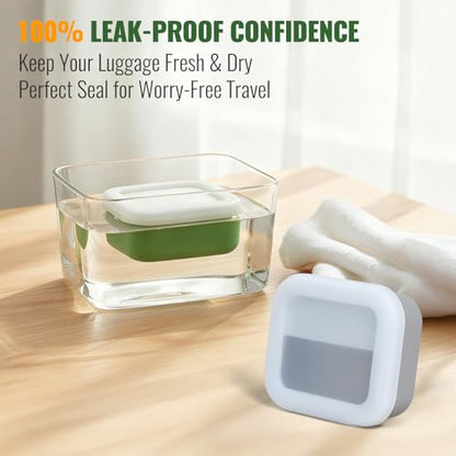 AIMAIAIMAI Shampoo Bar Travel Case Compatible with Kitsch, Leakproof Silicone Small Travel Soap Case with Draining Pad, Portable Soap Container for Gym & Camping, 1 Pack (Gray) - color: Gray