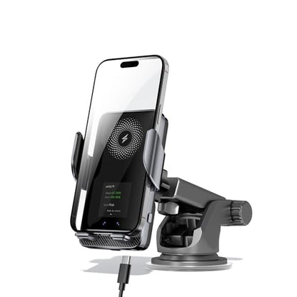 4G Mobile Car WiFi Hotspot with 10GB Preloaded US Data, Phone Holder for Navigation Wireless Charging Mount for Driving, Passenger Connectivity & Remote Work