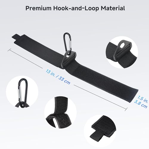Cable Matters 5-Pack Heavy Duty Extension Cord Organizer Straps with Metal Buckle, 80 lbs Load Capacity, Extension Cord Holder with 13 x 1.5 Inch Hook-and-Loop Straps