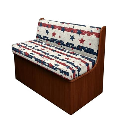 American Stripes RV Dinette Cushion Covers Stretch Camper Seat Cushion Slipcovers - Washable Camper Sofa Cover Furniture Protector for RV Car Bench - color: American Stripes
