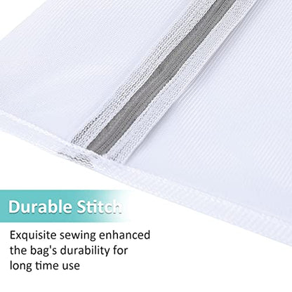 GOGOODA Mesh Laundry Bags for Delicates Durable Protective Wash Bags Travel Storage Bags for Intimates Lingerie,5PCS（2M,2L,1 Bra Bags） - size: 2M,2L,1 Bra Bags