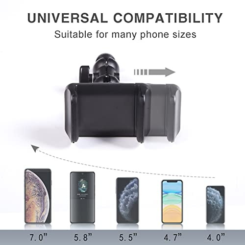 Black ABS Car Center Console Dash Table Storage Tray Fit for Toyota Tundra 2014-2021 Instrument Organizer 360° Rotating Phone Holder Cradle Accessories (with Mobile Phone Holder) - style: With Mobile Phone Holder