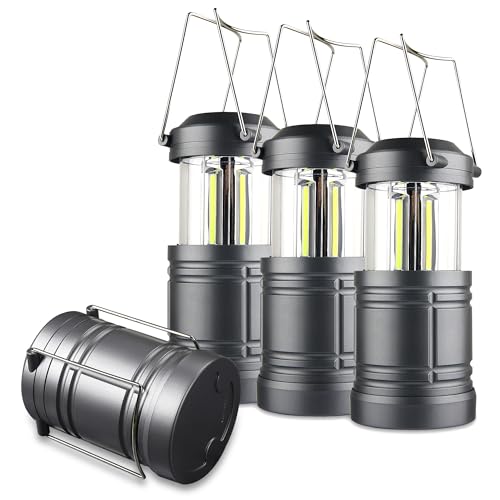 LED Camping Lantern ,Battery Powered Hanging Emergency Lantern for Camping Power Outages,4-Pack